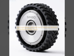 Τροχός κίνησης ερπυστριοφόρου από καουτσούκ υψηλού φορτίου με χαλύβδινο ένθετο για κινητό πλαίσιο ρομπότ υπηρεσιών