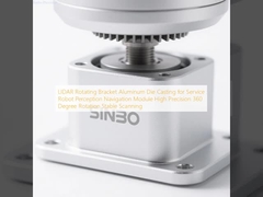 Βάση περιστροφής LIDAR από χυτό αλουμινίου για μονάδα πλοήγησης αντίληψης ρομπότ υπηρεσιών Υψηλής ακρίβειας περιστροφή 360 μοιρών Σταθερή σάρωση